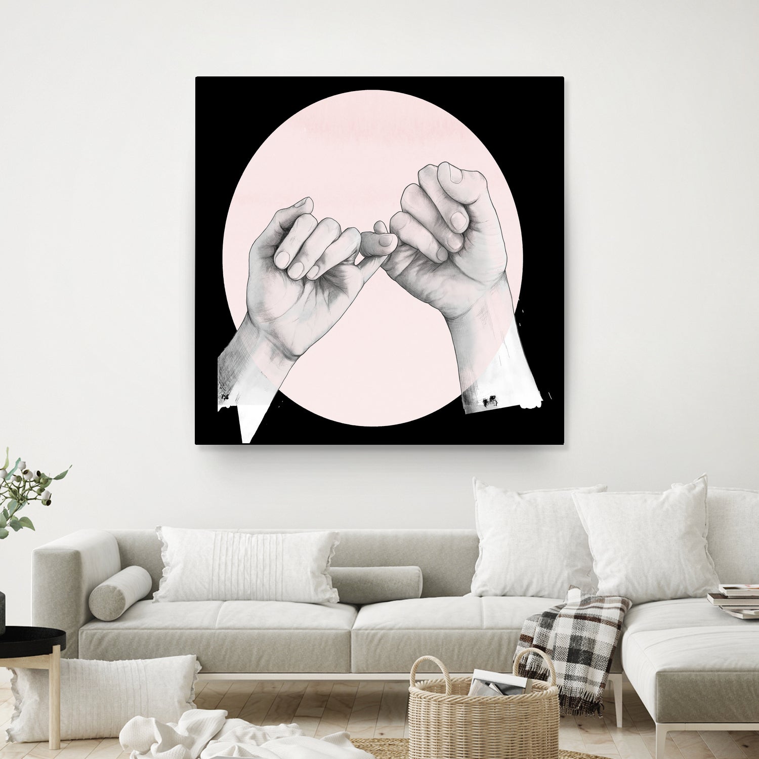 Hand Study // Pinky Swear by Laura Graves on GIANT ART - white digital drawing