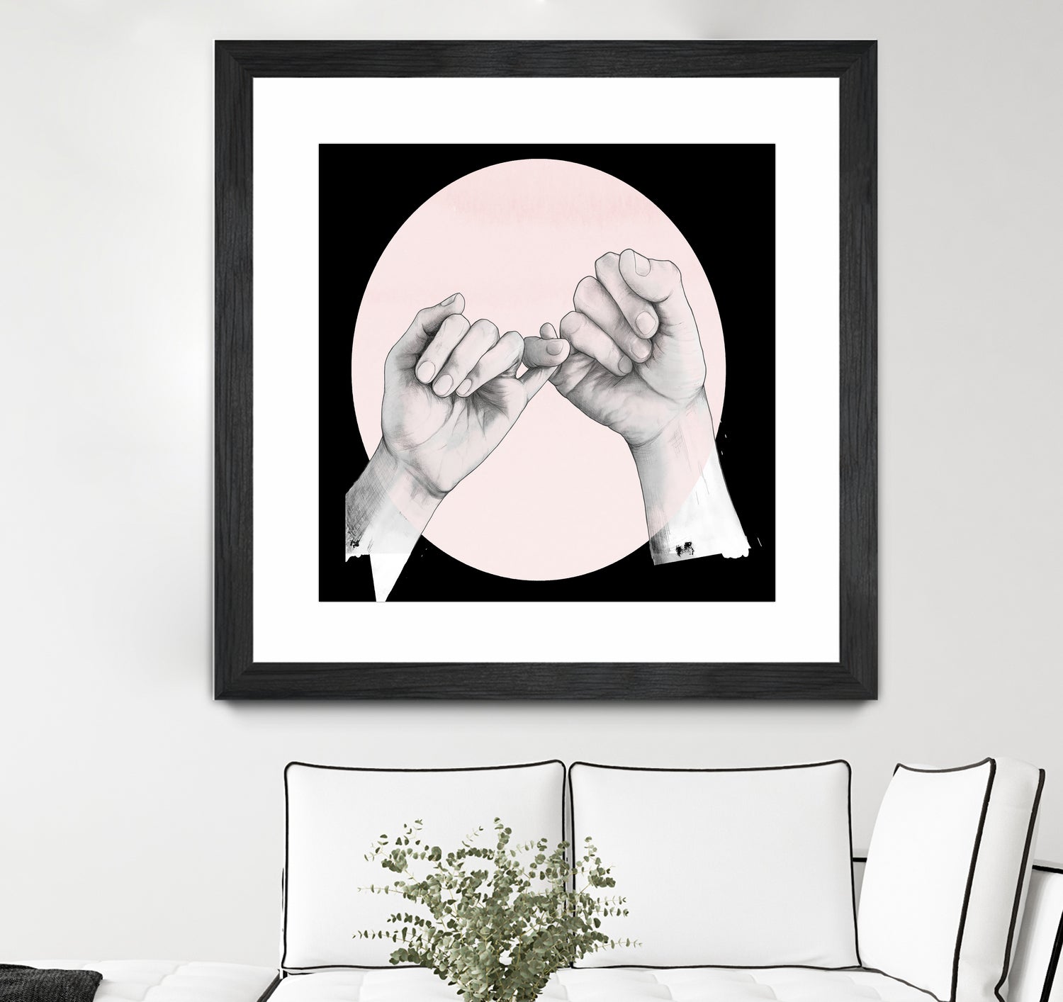 Hand Study // Pinky Swear by Laura Graves on GIANT ART - white digital drawing