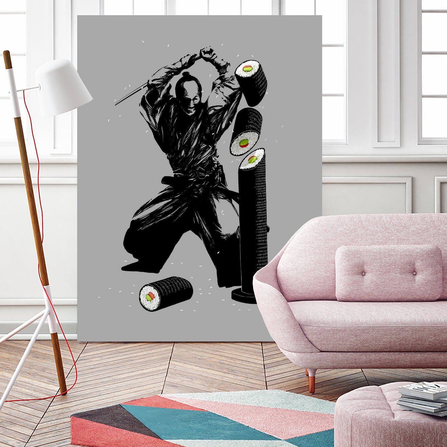 Sushi Slasher by Anthony Aves on GIANT ART - gray digital painting