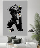 Sushi Slasher by Anthony Aves on GIANT ART - gray digital painting