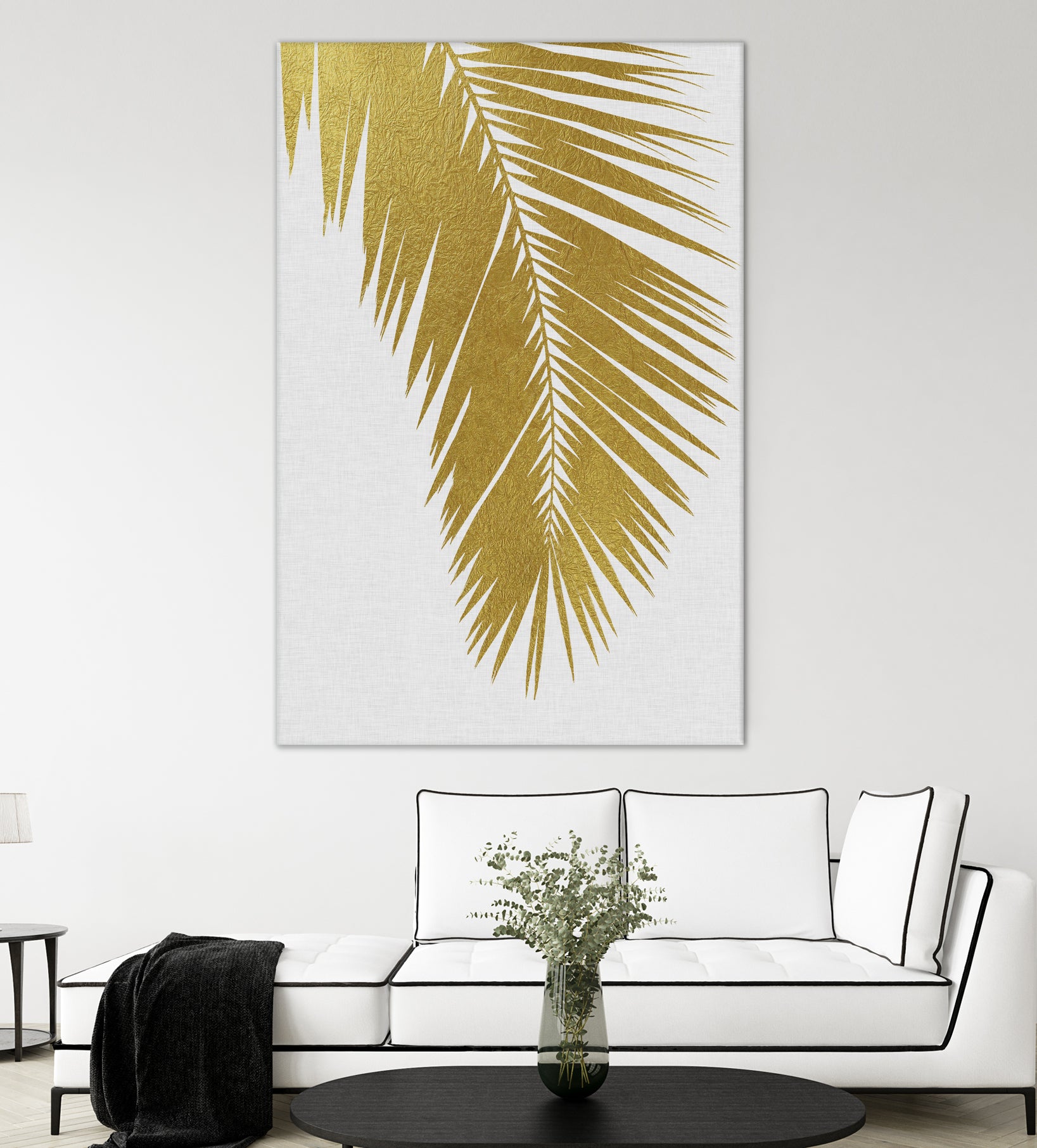 Palm Leaf Gold I by Dana Shek on GIANT ART - white digital painting