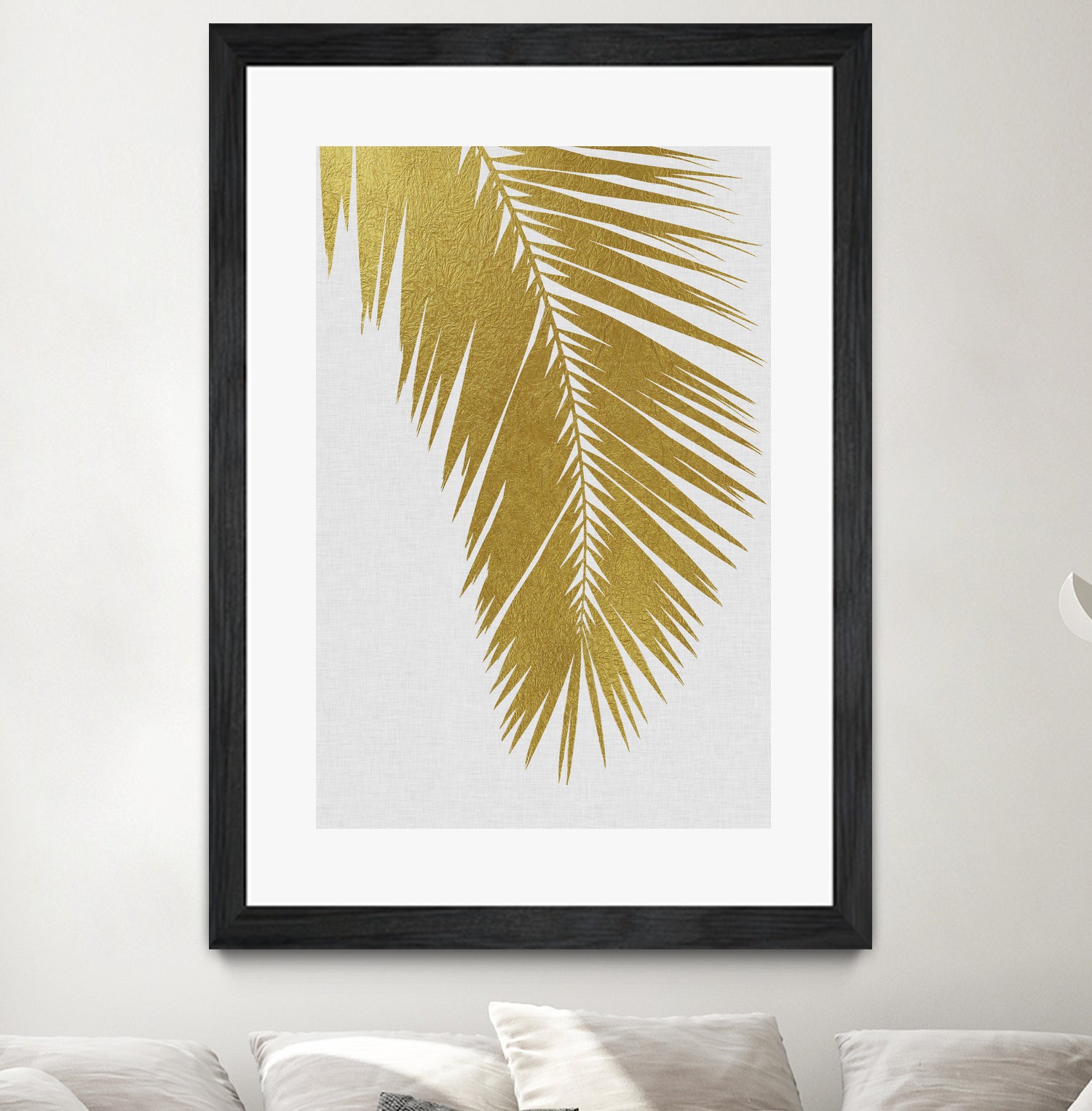 Palm Leaf Gold I by Dana Shek on GIANT ART - white digital painting