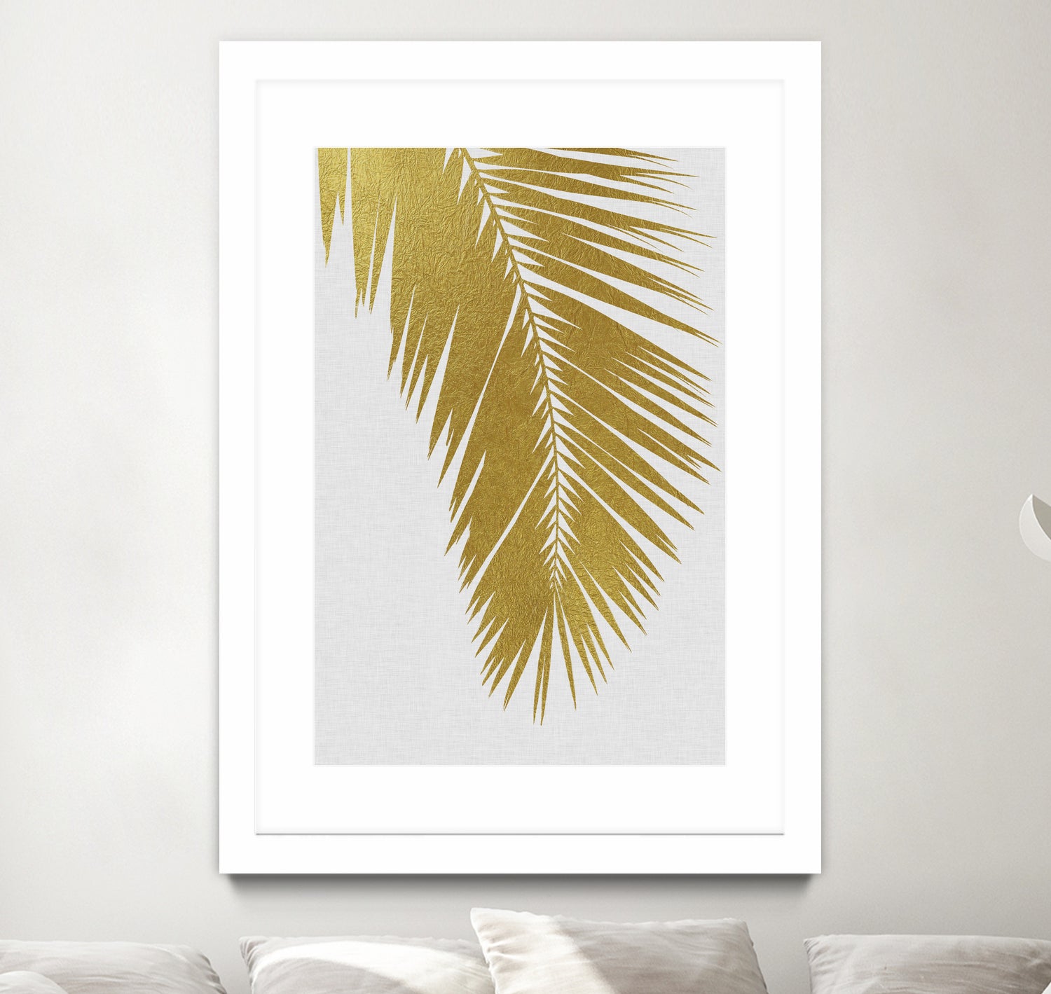 Palm Leaf Gold I by Dana Shek on GIANT ART - white digital painting