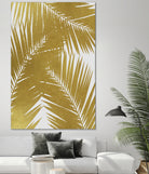 Palm Leaf Gold III by Dana Shek on GIANT ART - white digital painting