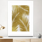 Palm Leaf Gold III by Dana Shek on GIANT ART - white digital painting