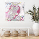 Vintage Map of Boston Massachusetts (1864) by Adam Shaw on GIANT ART - white photo illustration