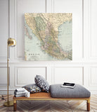 Vintage Map of Mexico (1891) by Adam Shaw on GIANT ART - white photo illustration