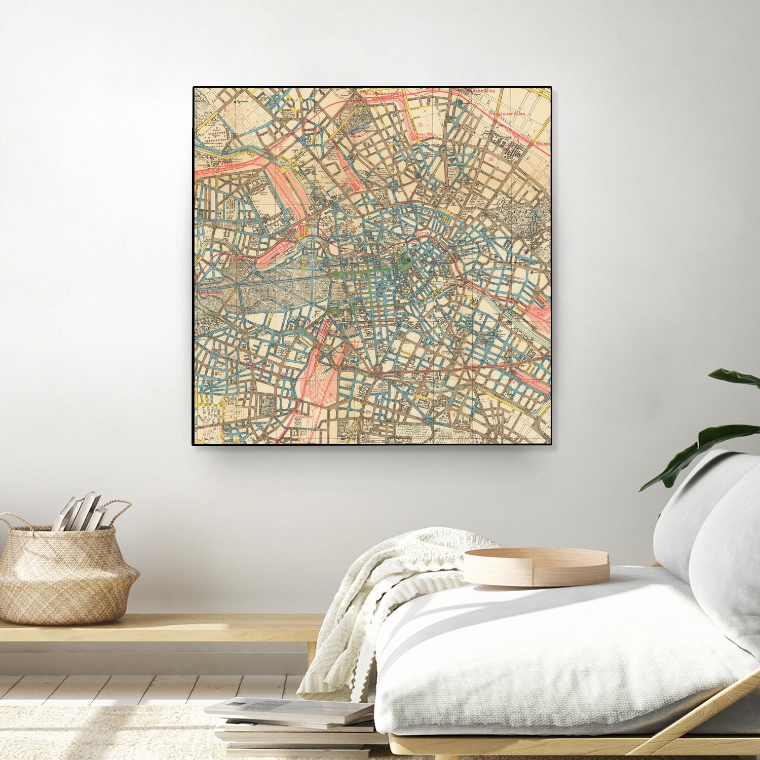 Vintage Map of Berlin Germany (1904) by Adam Shaw on GIANT ART - white photo illustration