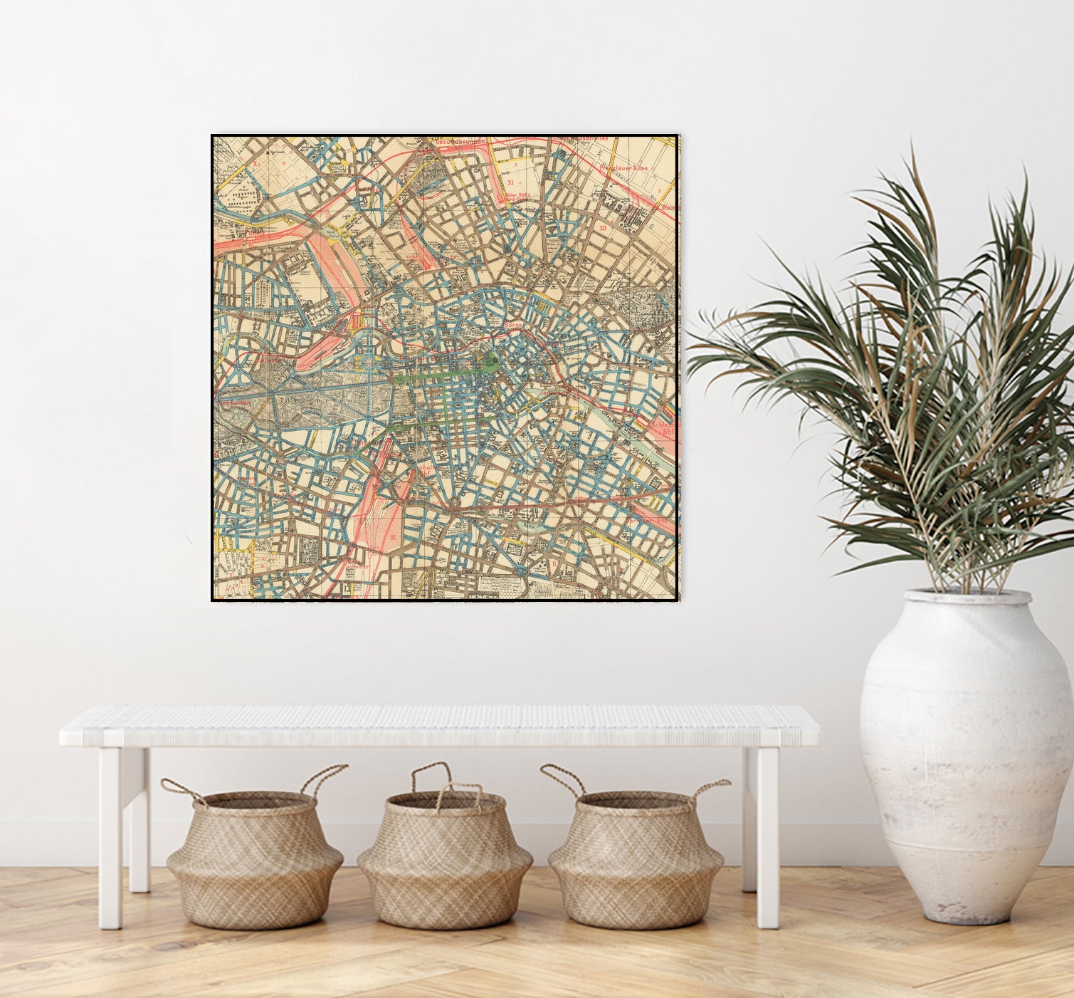 Vintage Map of Berlin Germany (1904) by Adam Shaw on GIANT ART - white photo illustration