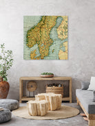 Vintage Map of Norway and Sweden (1921) by Adam Shaw on GIANT ART - white photo illustration