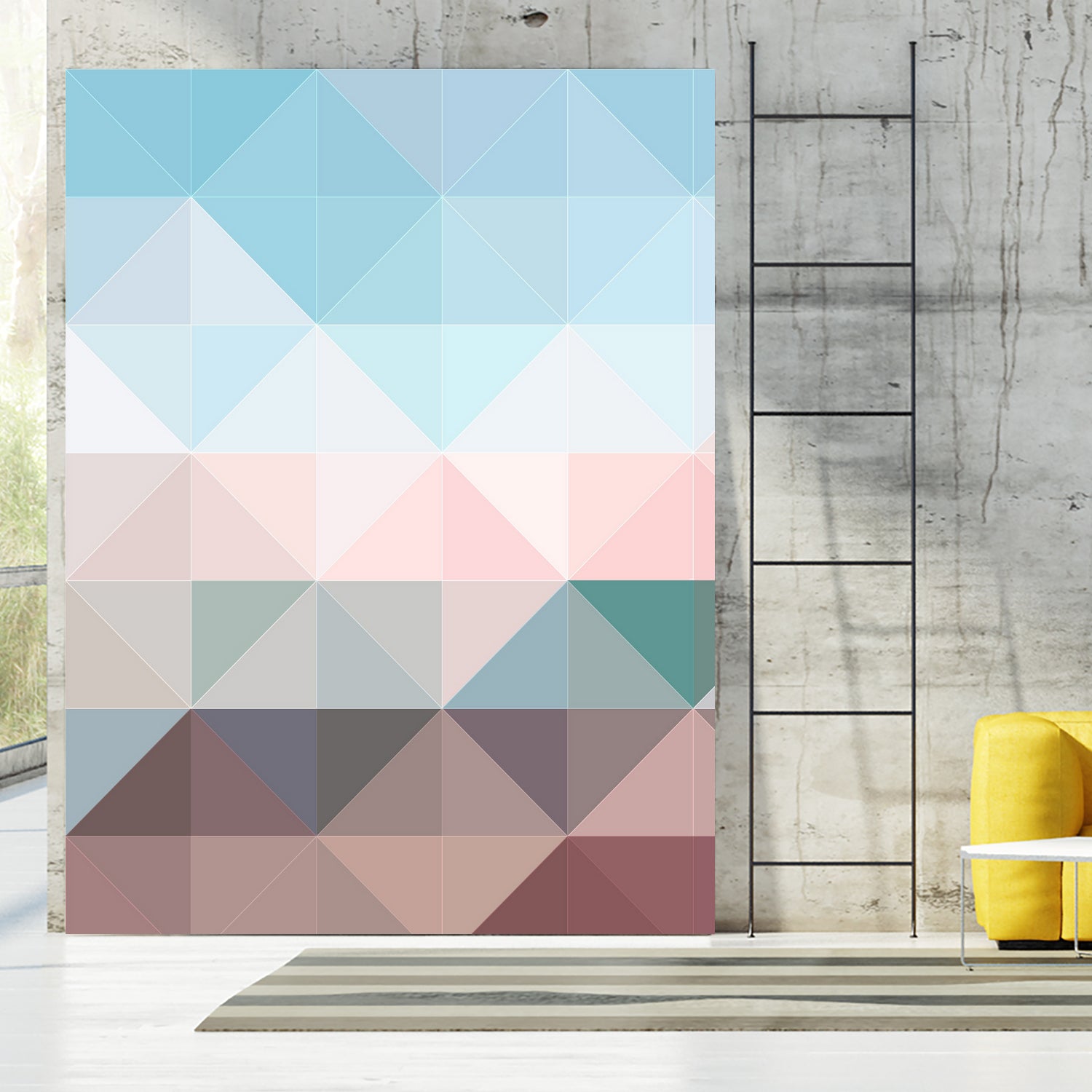 Apex geometric by Gale Switzer on GIANT ART - blue digital painting