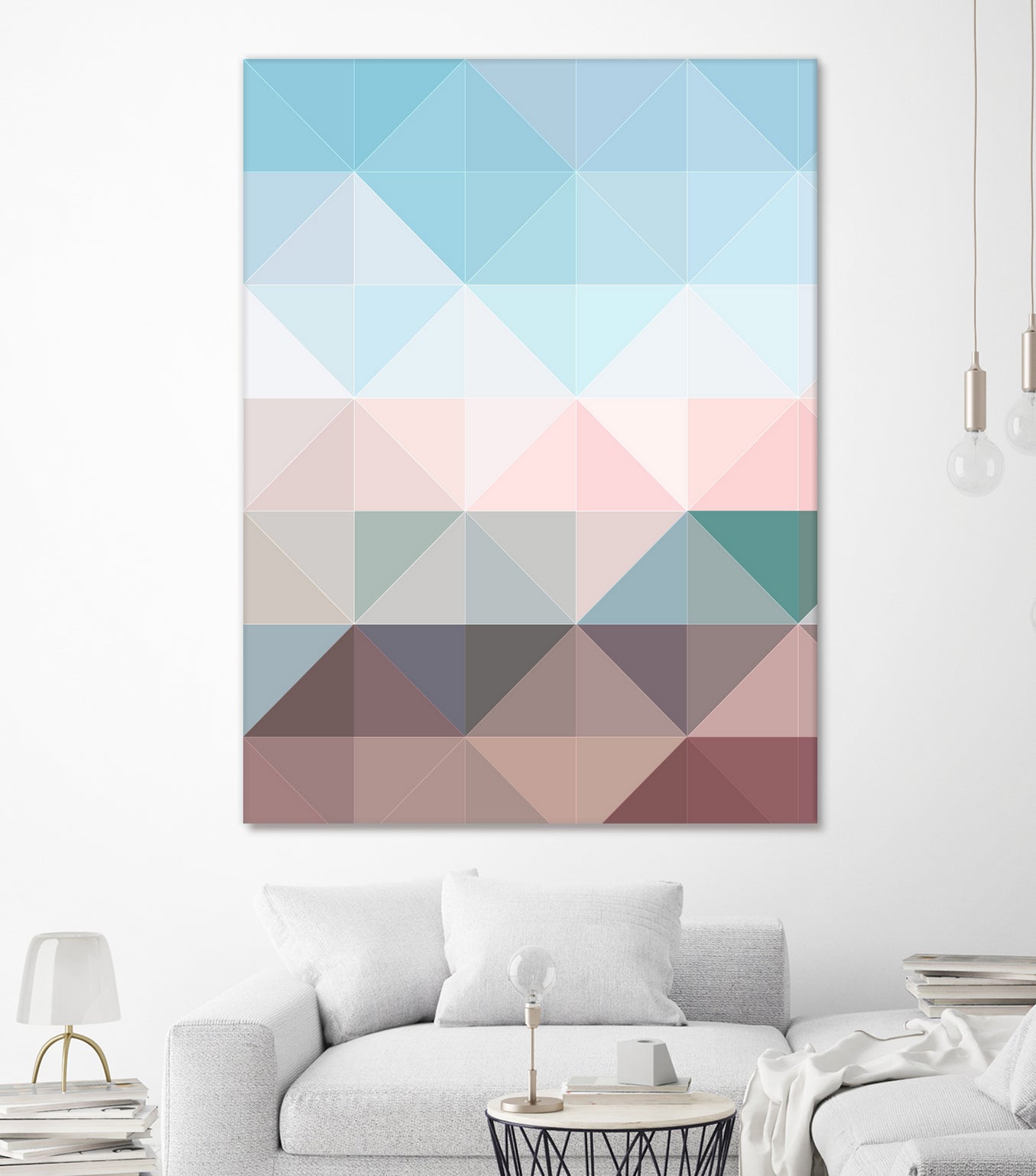 Apex geometric by Gale Switzer on GIANT ART - blue digital painting