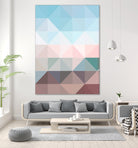 Apex geometric by Gale Switzer on GIANT ART - blue digital painting