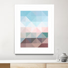 Apex geometric by Gale Switzer on GIANT ART - blue digital painting