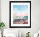 Apex geometric by Gale Switzer on GIANT ART - blue digital painting