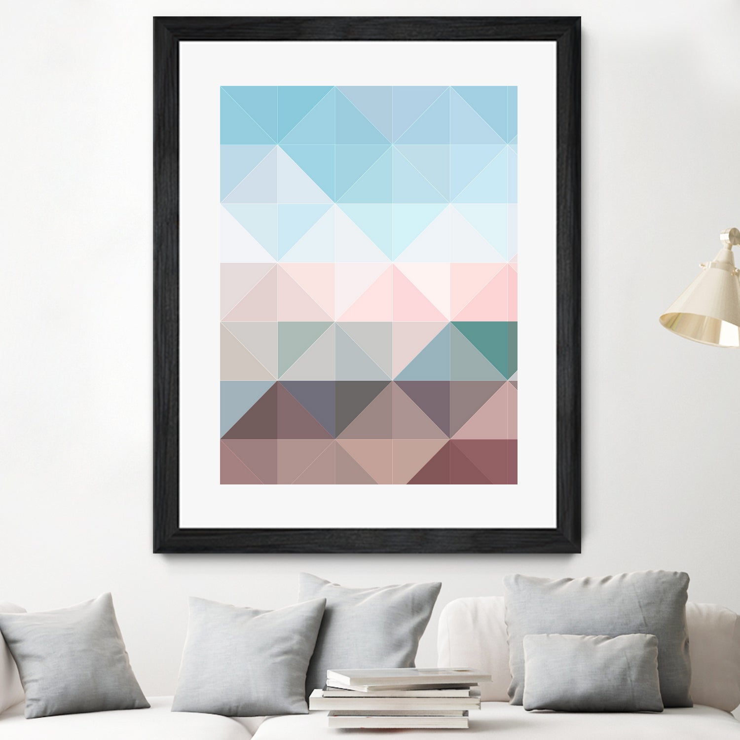 Apex geometric by Gale Switzer on GIANT ART - blue digital painting