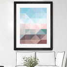 Apex geometric by Gale Switzer on GIANT ART - blue digital painting