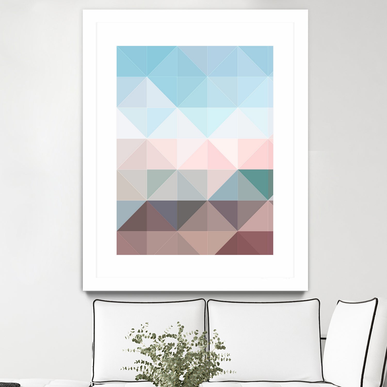 Apex geometric by Gale Switzer on GIANT ART - blue digital painting