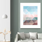 Apex geometric by Gale Switzer on GIANT ART - blue digital painting