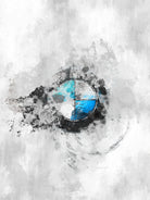 BMW Splatter painting by Jurijs Permanickis on GIANT ART - gray digital painting