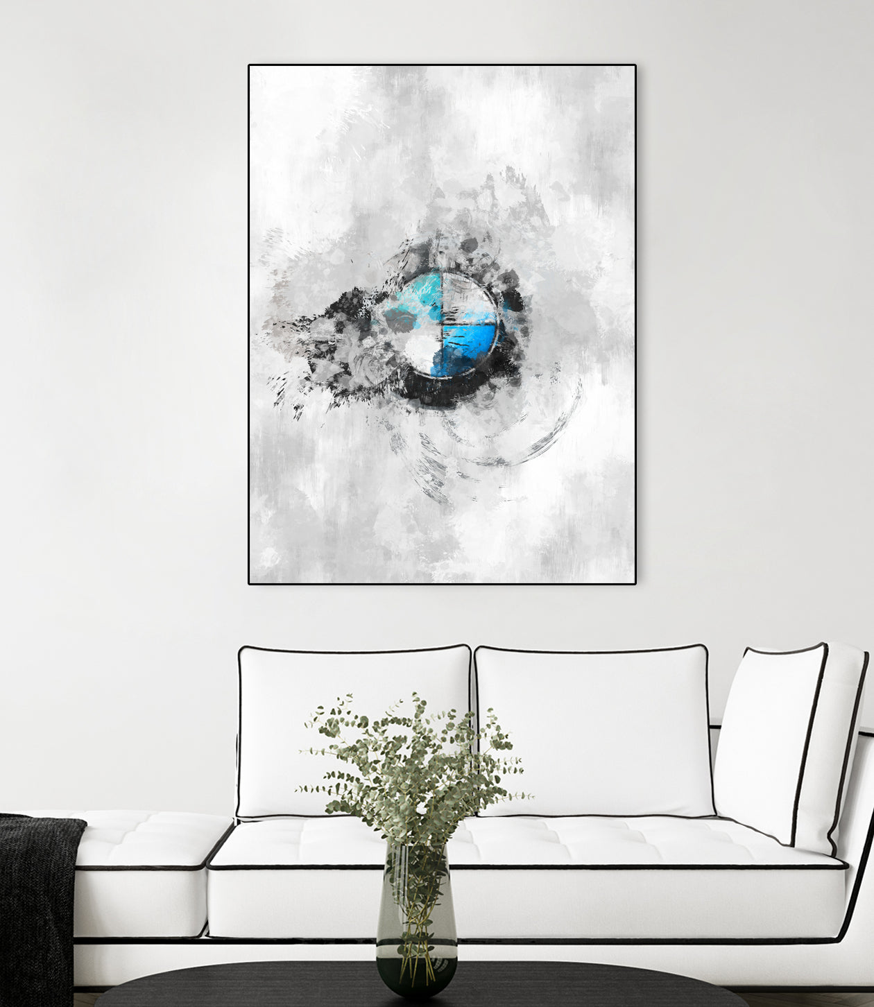 BMW Splatter painting by Jurijs Permanickis on GIANT ART - gray digital painting