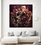 Bloom Skull by Ali Gulec on GIANT ART - red photo illustration