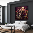 Bloom Skull by Ali Gulec on GIANT ART - red photo illustration