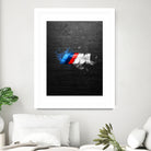 BMW M Power Splatter painting by Jurijs Permanickis on GIANT ART - black digital painting