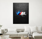 BMW M Power Splatter painting by Jurijs Permanickis on GIANT ART - black digital painting