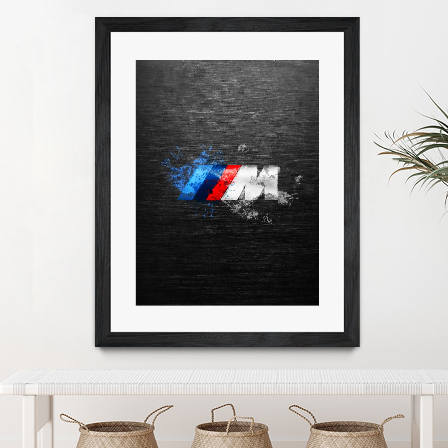 BMW M Power Splatter painting by Jurijs Permanickis on GIANT ART - black digital painting