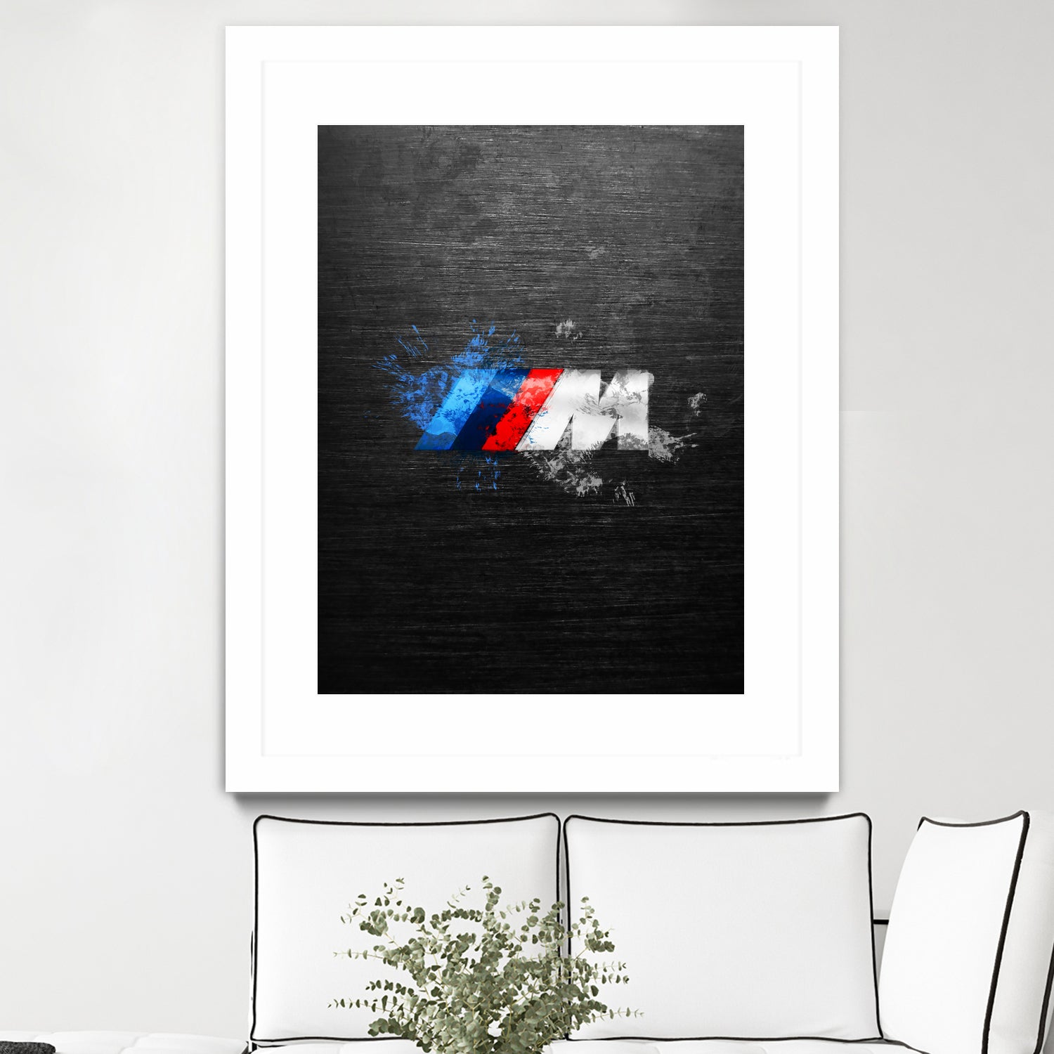 BMW M Power Splatter painting by Jurijs Permanickis on GIANT ART - black digital painting