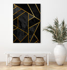 Mosaic with golden lines. by Nemanja Sekularac on GIANT ART - black photo illustration