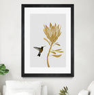 Hummingbird & Flower I by Dana Shek on GIANT ART - white digital painting