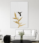 Hummingbird & Flower II by Dana Shek on GIANT ART - white digital painting