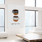 Coffee Before Talkie by Dana Shek on GIANT ART - white typography