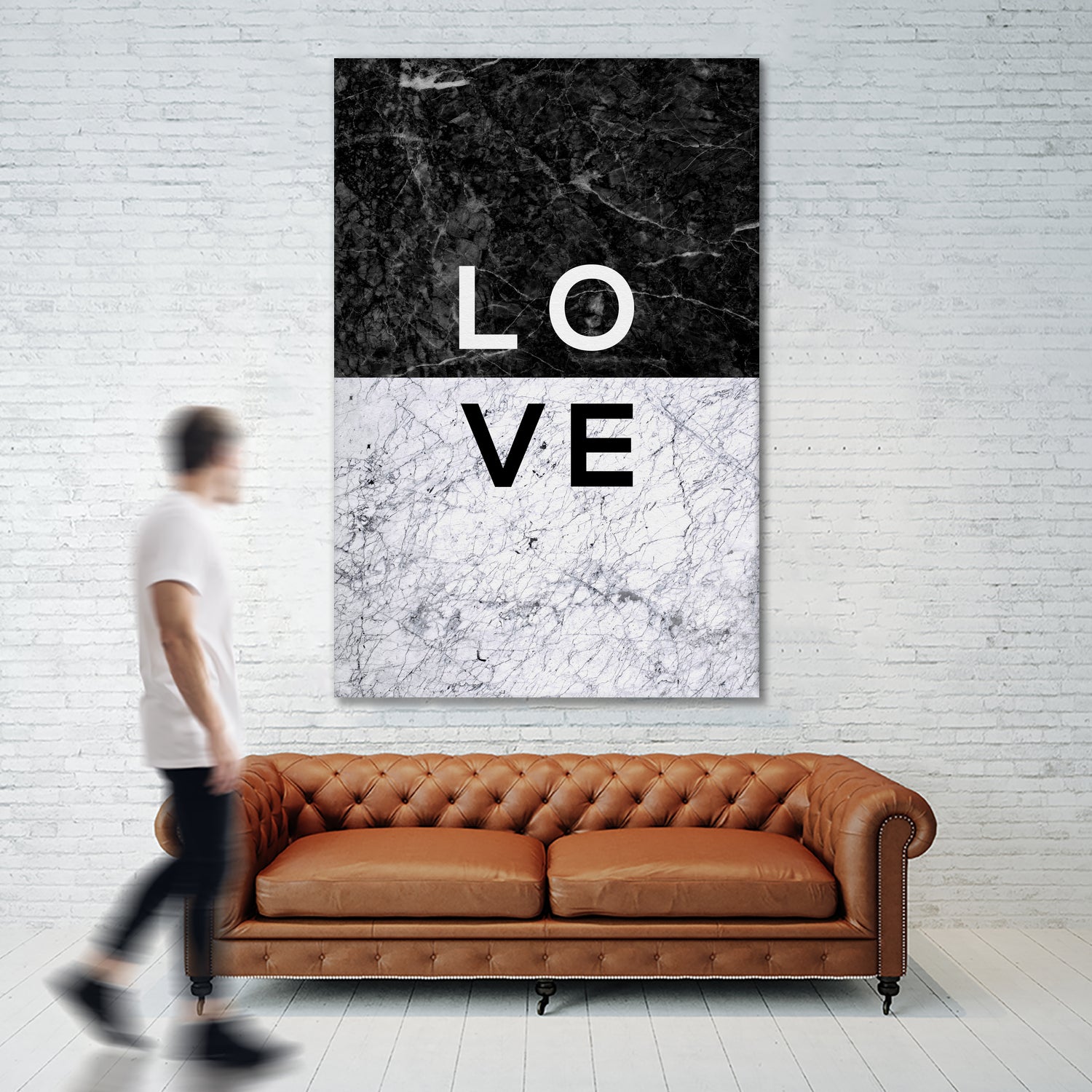 Love Marble by Dana Shek on GIANT ART - white typography