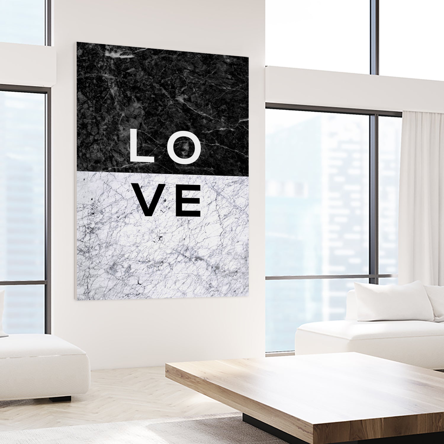 Love Marble by Dana Shek on GIANT ART - white typography