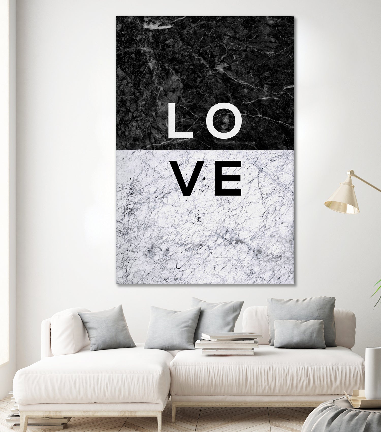 Love Marble by Dana Shek on GIANT ART - white typography