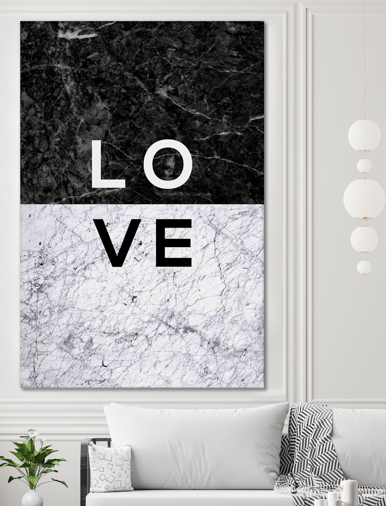 Love Marble by Dana Shek on GIANT ART - white typography