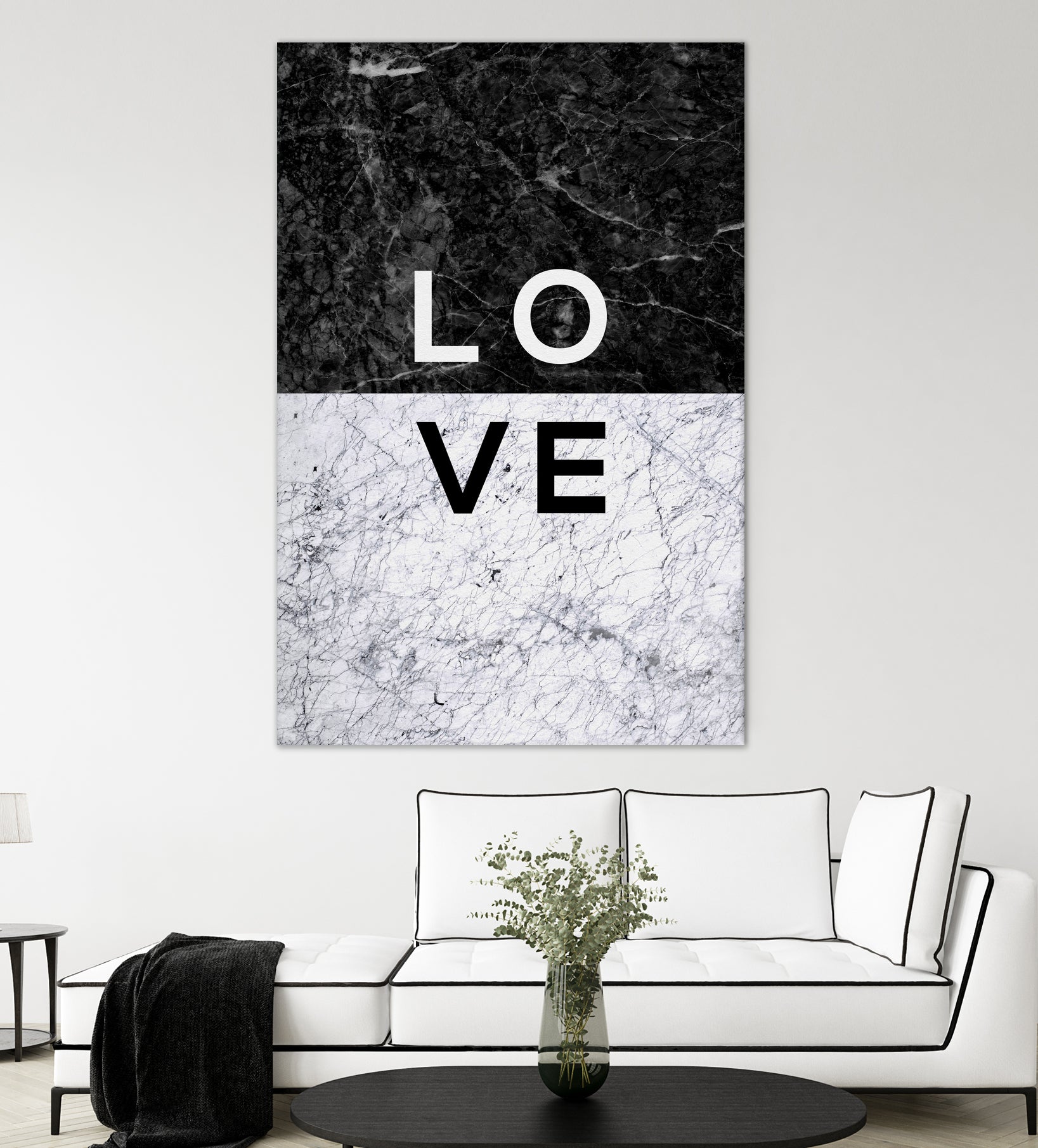 Love Marble by Dana Shek on GIANT ART - white typography