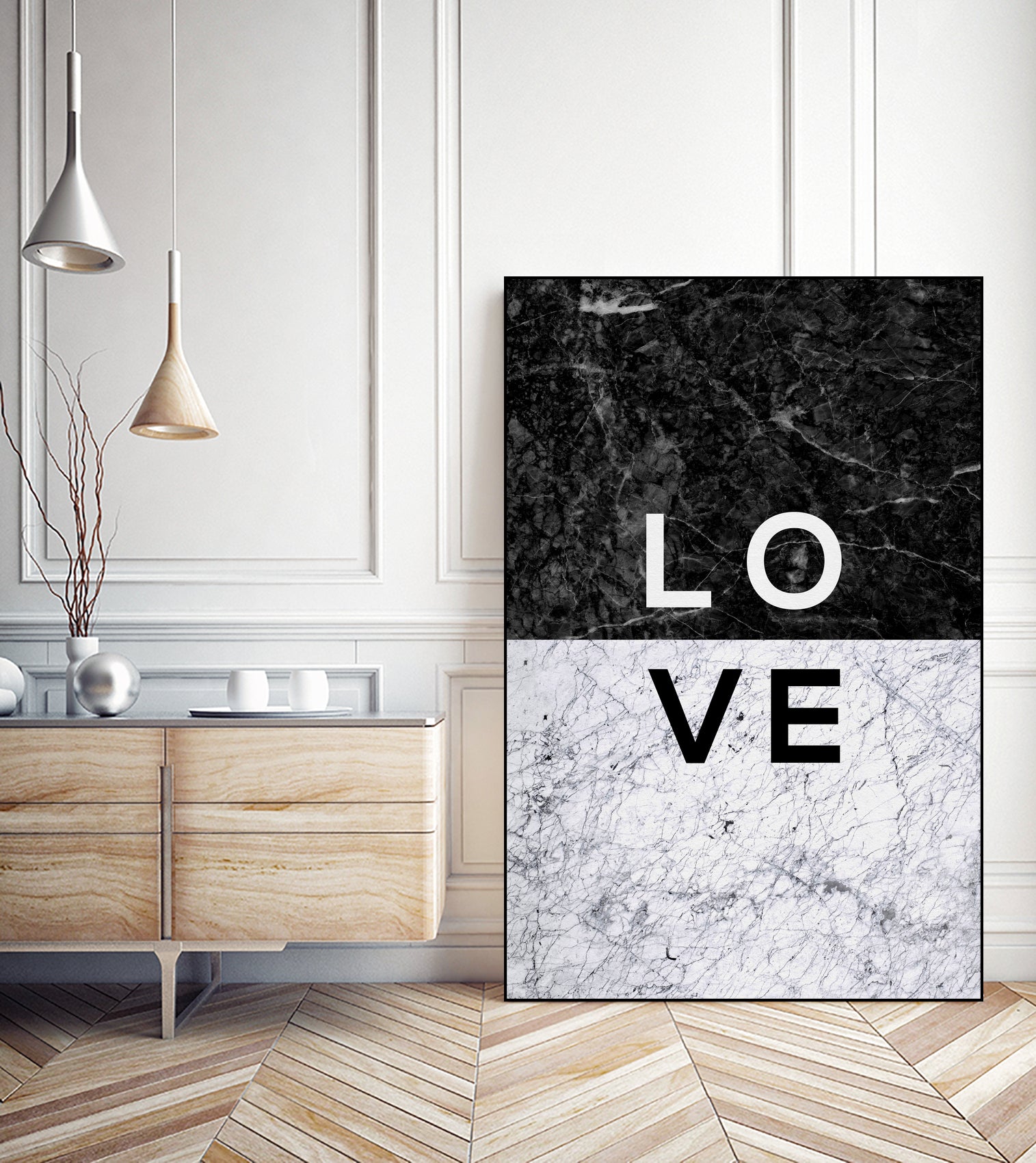 Love Marble by Dana Shek on GIANT ART - white typography