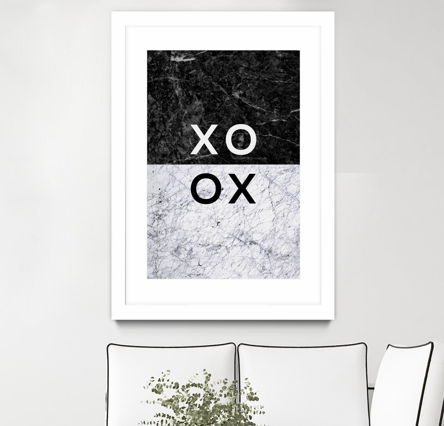 XO XO by Dana Shek on GIANT ART - white typography