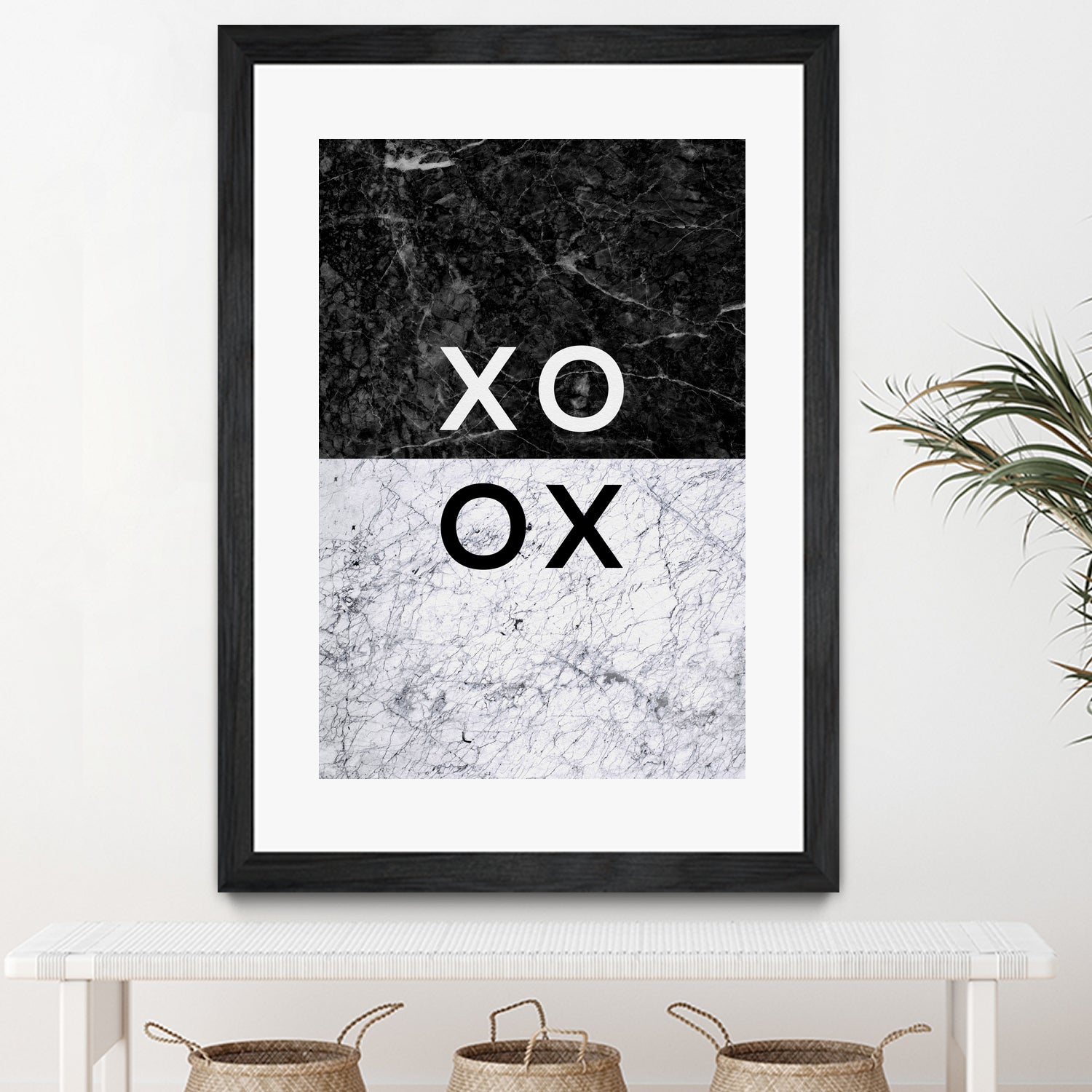 XO XO by Dana Shek on GIANT ART - white typography