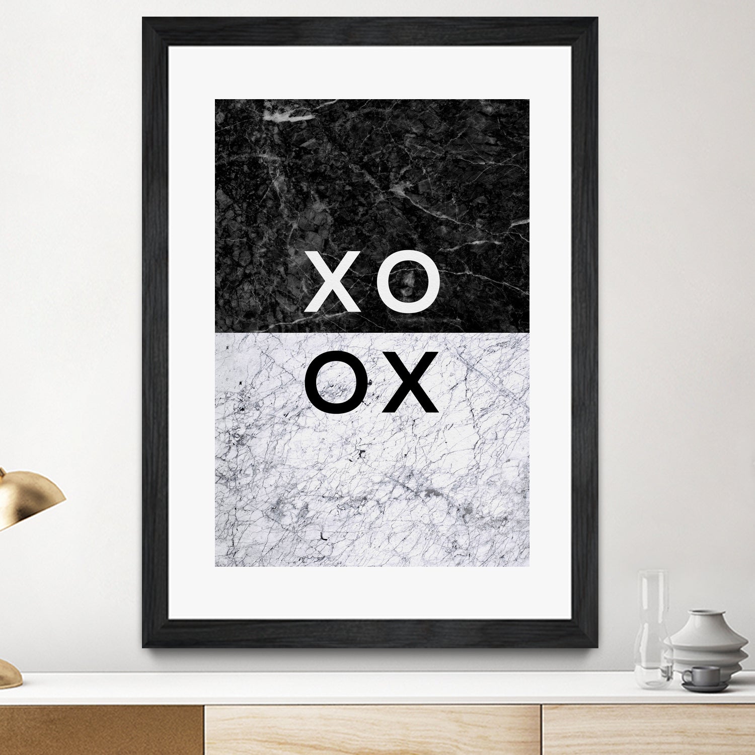 XO XO by Dana Shek on GIANT ART - white typography