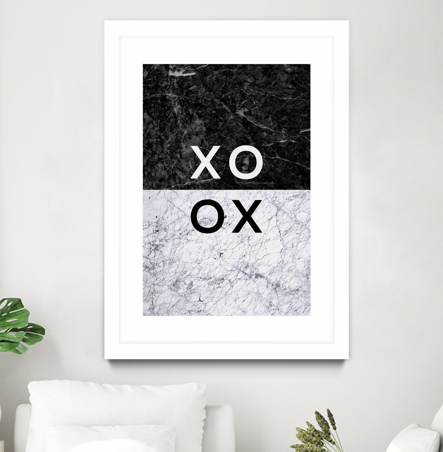 XO XO by Dana Shek on GIANT ART - white typography