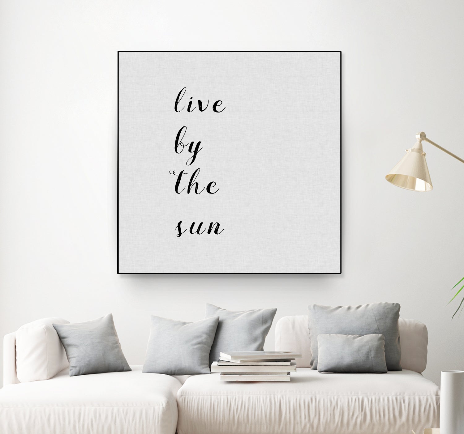 Live By The Sun by Dana Shek on GIANT ART - white digital painting