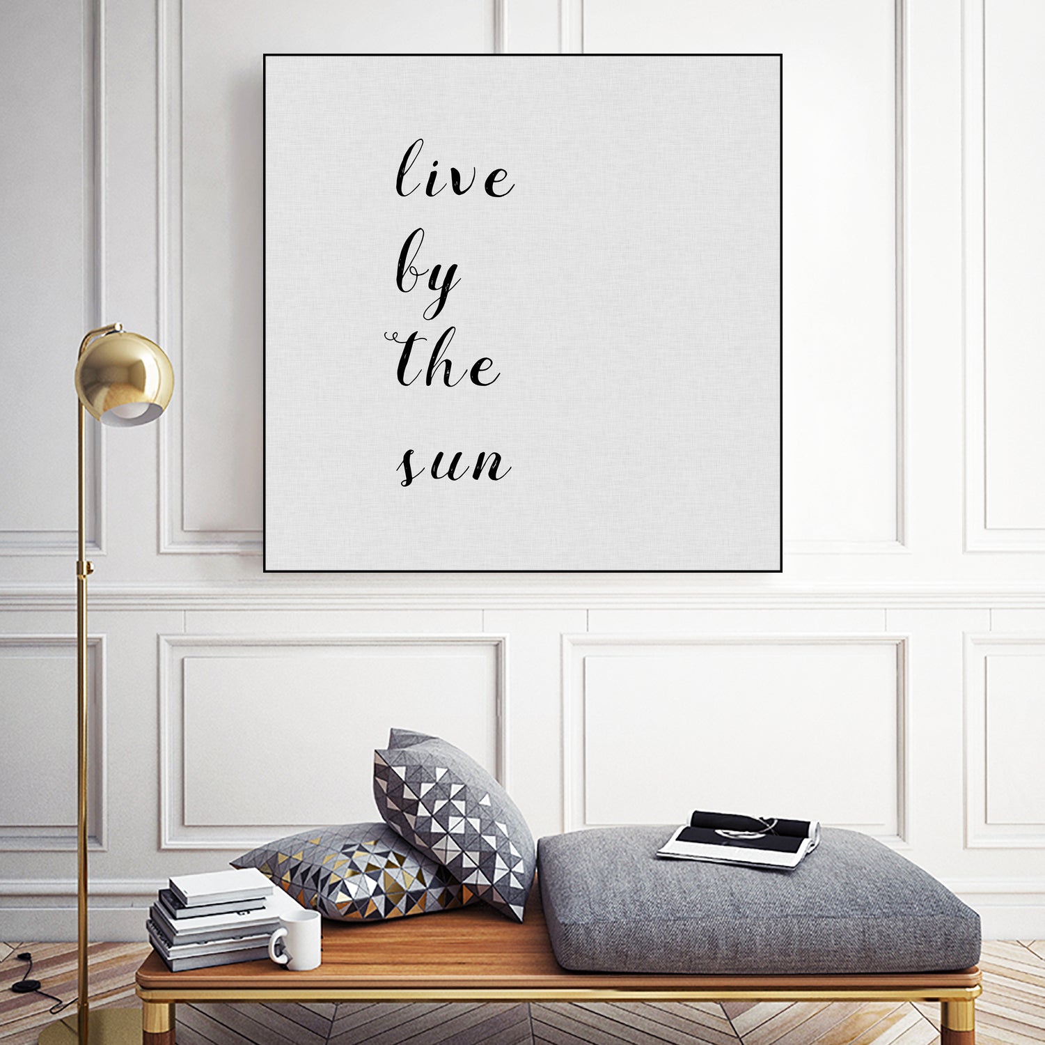 Live By The Sun by Dana Shek on GIANT ART - white digital painting