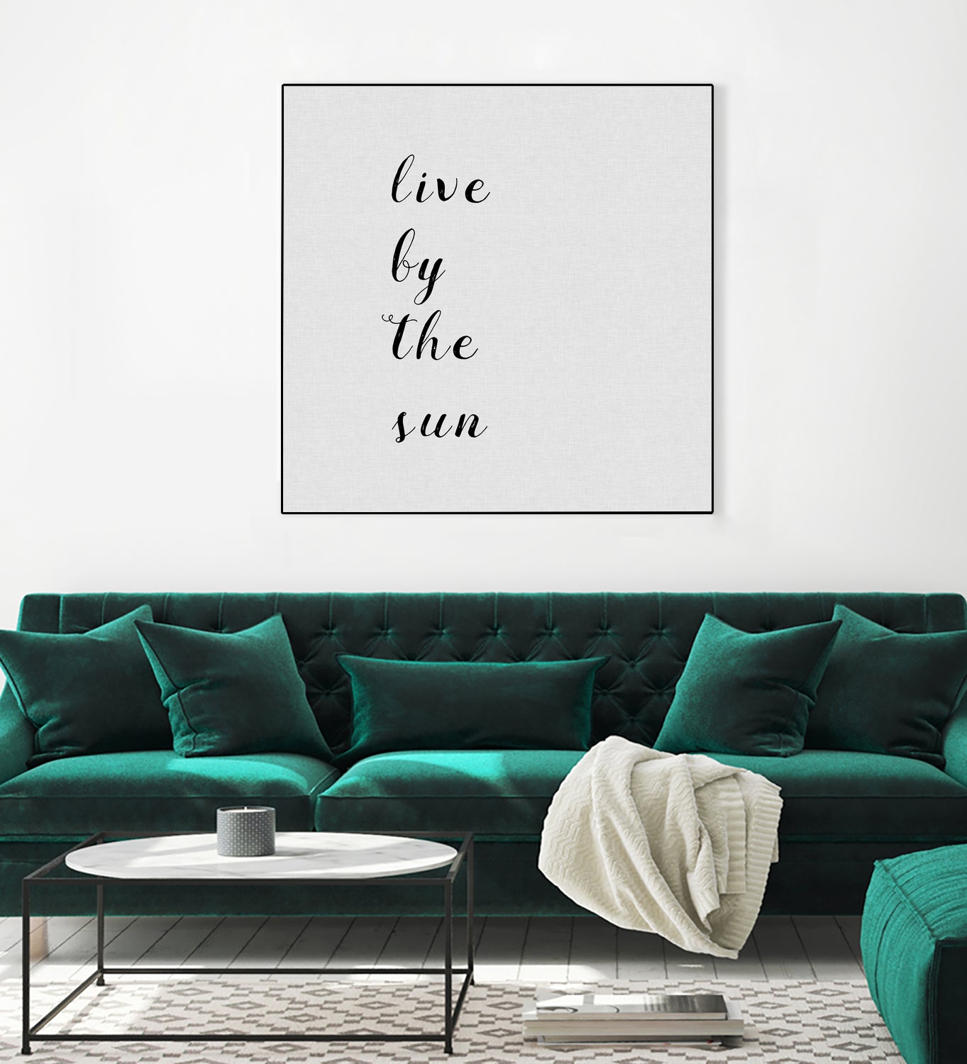 Live By The Sun by Dana Shek on GIANT ART - white digital painting