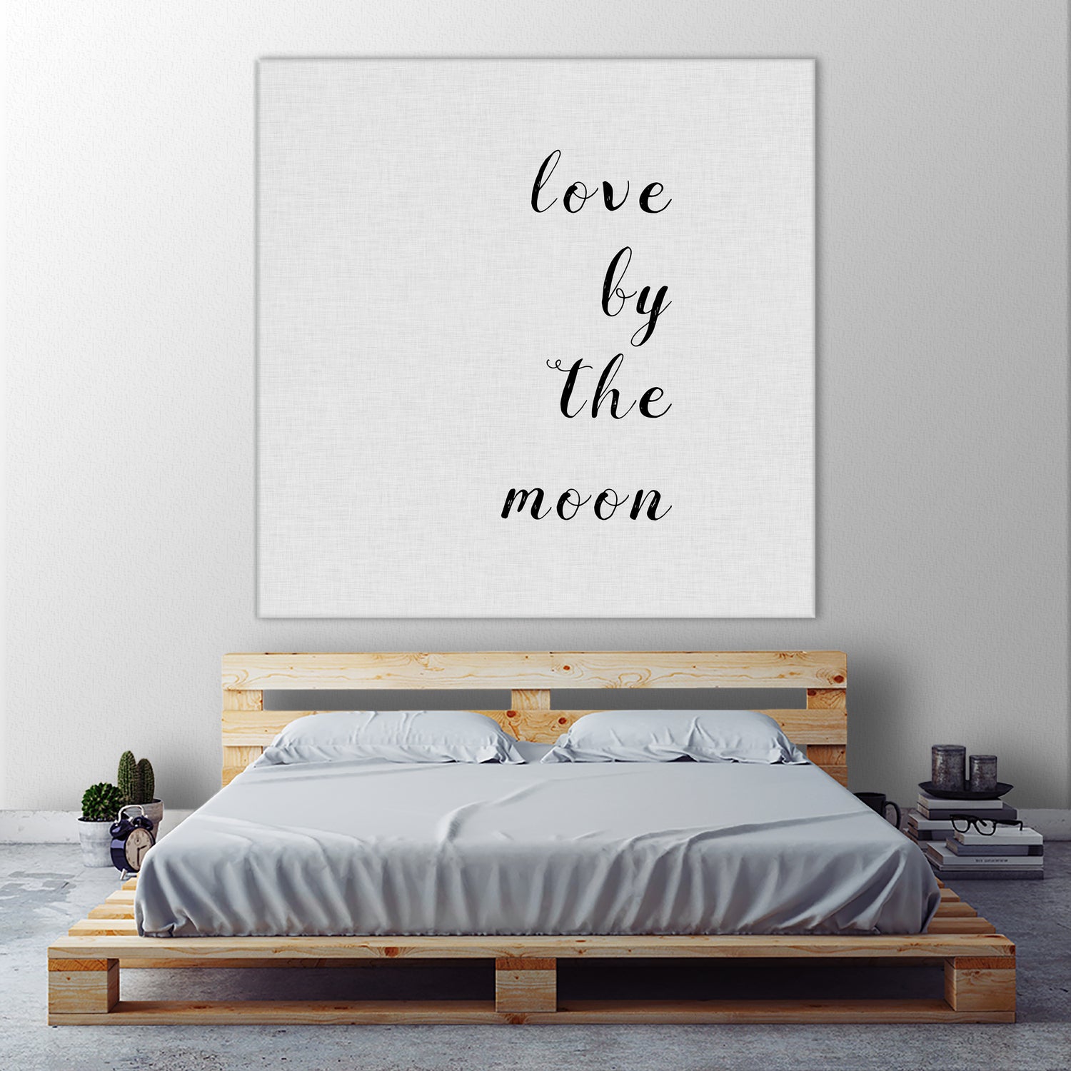 Love By The Moon by Dana Shek on GIANT ART - white digital painting