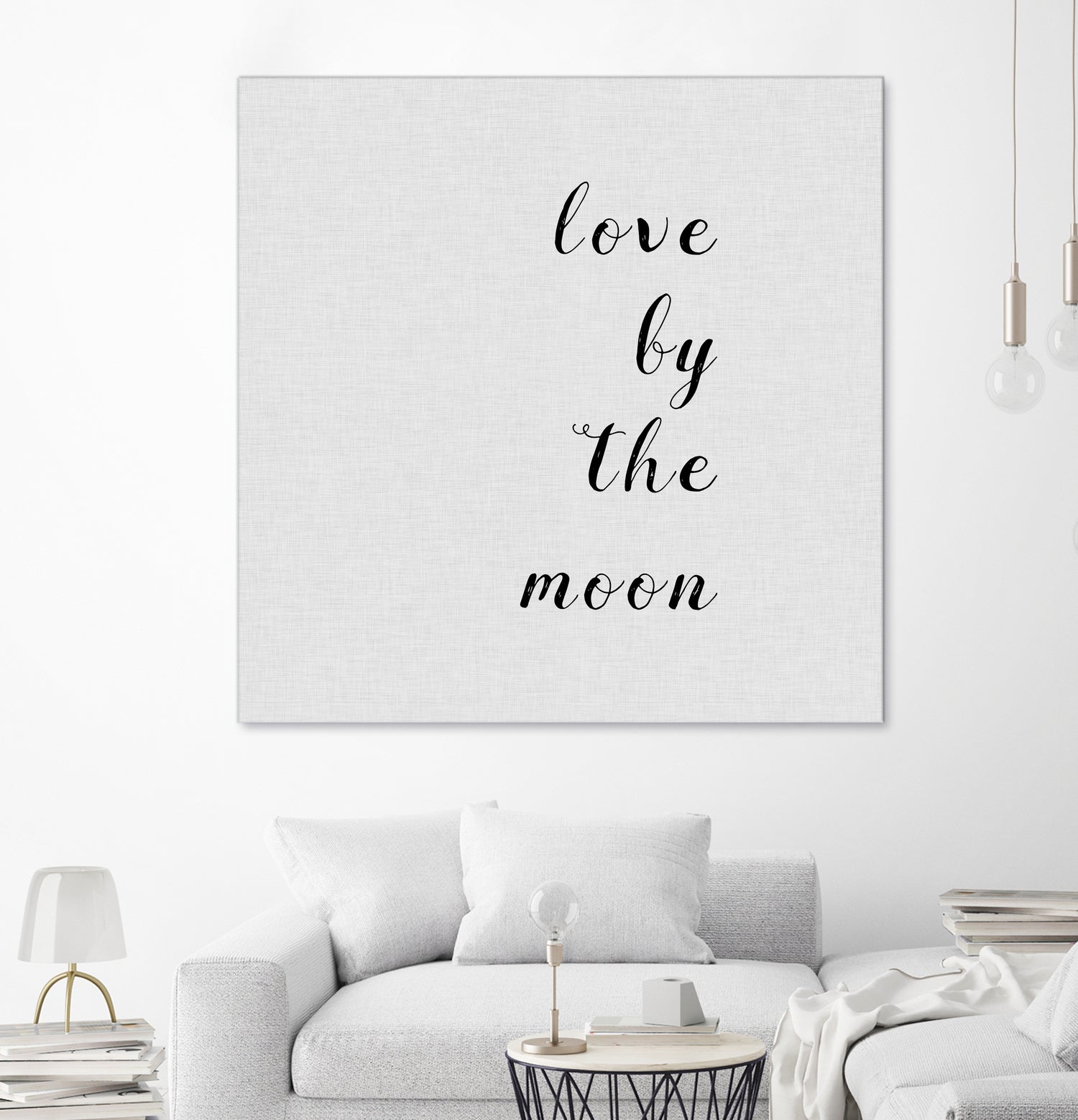 Love By The Moon by Dana Shek on GIANT ART - white digital painting